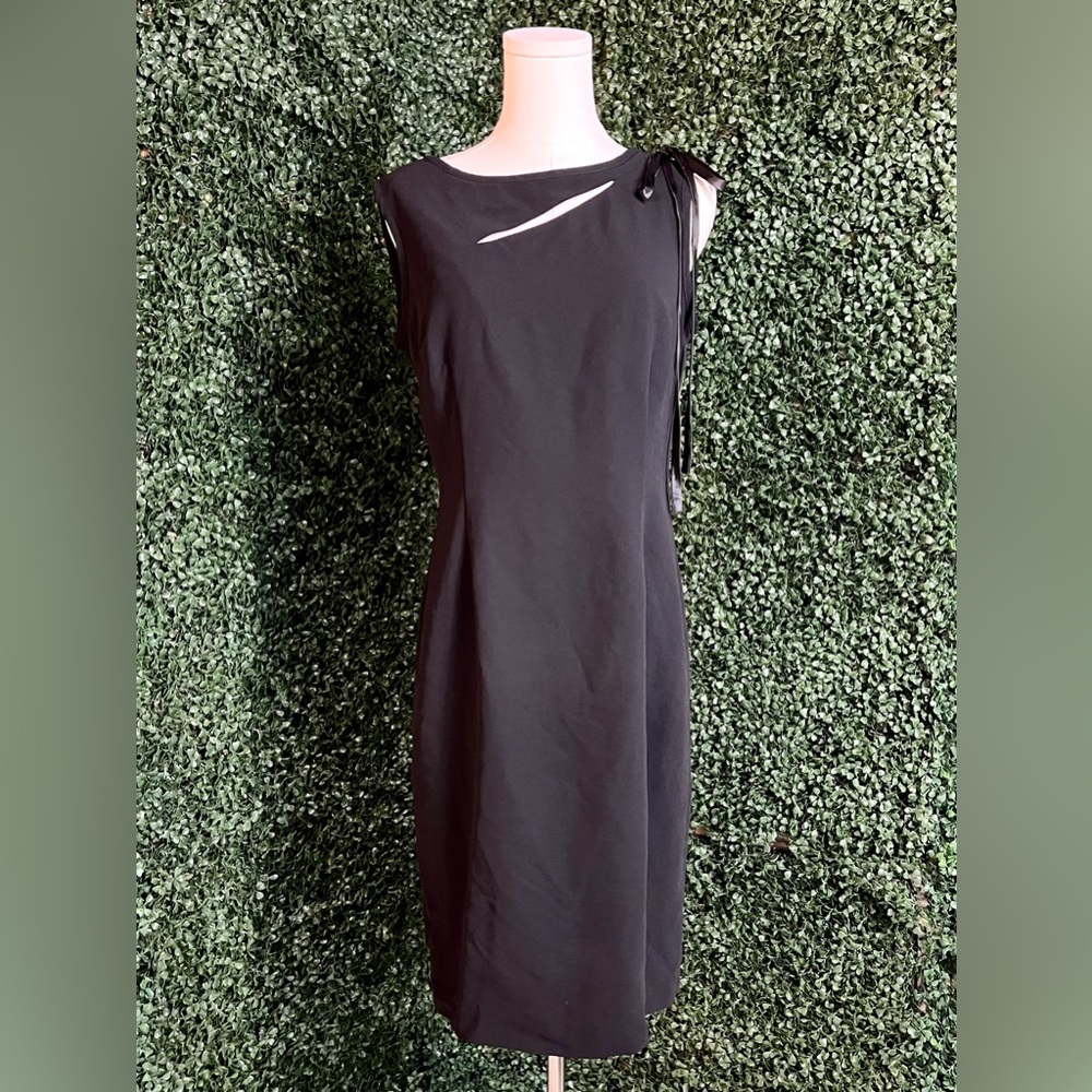 Danny & Nicole Black Sheath Dress